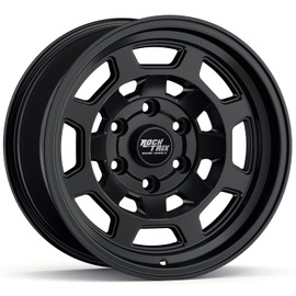 RockTrix RT117 17 inch Wheel Compatible with 2001+ Toyota Tacoma 6x5.5" (6x139.7) Bolt Pattern, 17x9 (-12mm Offset), 106.1mm Bore, Matte Black, Also fits 2002+ 4Runner, FJ Cruiser, 99-06 Tundra