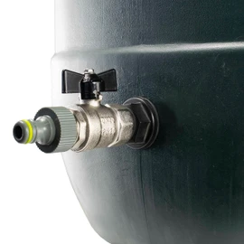 waterbutt/water tank metal butterfly tap kit universal click-lock connection (3/4" bsp)