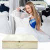Wedding Dress Storage Box, Wedding Dress Preservation Box with 40