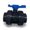 Aqua Universe 2" Double Union Ball Valve with Blue Handle