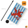 AZ FLAG - Set of 10 Luxembourg red lions Table