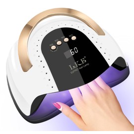 UV Nail Lamp 268W Gel Nail Lamp Nail Dryer with Auto Sensor 4Timer Settings | LKE Professional UV Lamps for Gel Nails Fast Curing Lamp LED Nail Lamp Portable UV/LED Gel Nail Polish for Home Salon & Gift