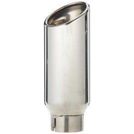 GM Accessories 22799814 5.3L Polished Stainless Steel Angle-Cut Dual-Wall Exhaust Tip with Bowtie Logo