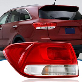 TTUN AUTO Compatible with 2016-2018 Kia Sorento L/LX/EX Halogen Outer Tail Light Low Configuration 92401-C6000(Driver Side