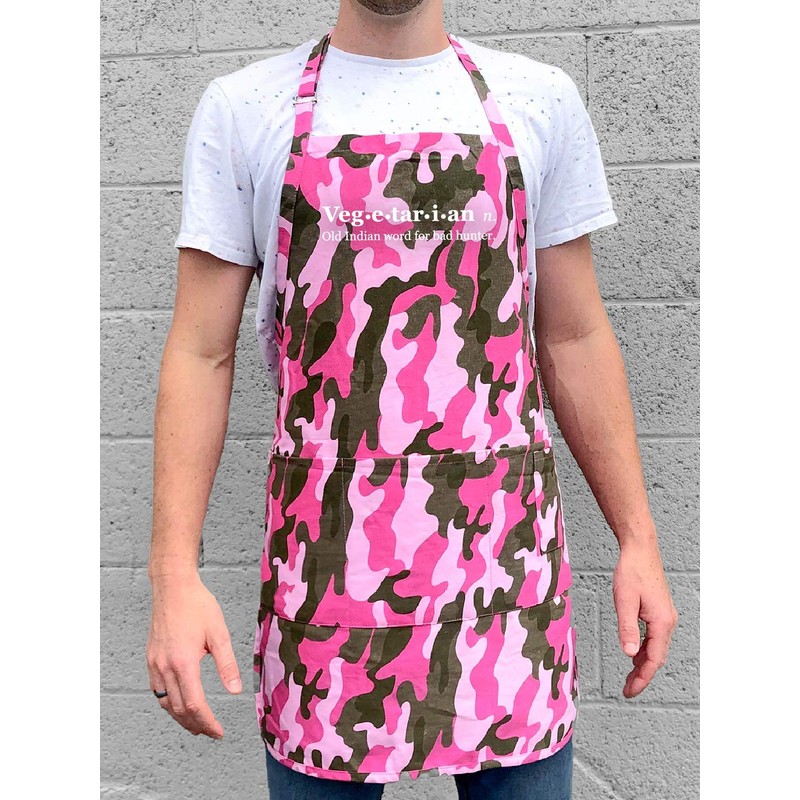 ApronMen - Funny Vegetarian Apron - 1 Size Fits All