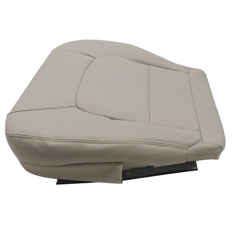 Priprilod Tan Leather Passenger Side Bottom Replacement Seat Cover Compatible