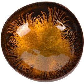 ChezMax Natural Coconut Bowl Mother of Pearl Inlaid Shell Bowls Key Bowl for Entryway Table Candy Container Nuts Holder Fruits & Dry Snack Storage Bowl Round Handcrafted Bowl for Decoration