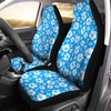Jodoolang Blue Hibiscus Floral Front Car Seat Covers Only, 2pcs