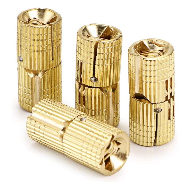 BE-TOOL Hinge, 14mm Brass Invisible Hinge Pure Copper Hidden Concealed