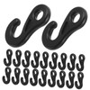 VICASKY 20Pcs Multi Function Tent Fixing Hooks Durable Outdoor Cord