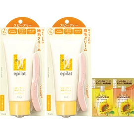 Epilat Hair Removal Cream Speedy 5.3 oz (150 g) x 2 Set, Bonus Included