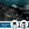 Screwdriver Bit Adapter, 2 Pcs 1/4" Square Drive To 1/4"