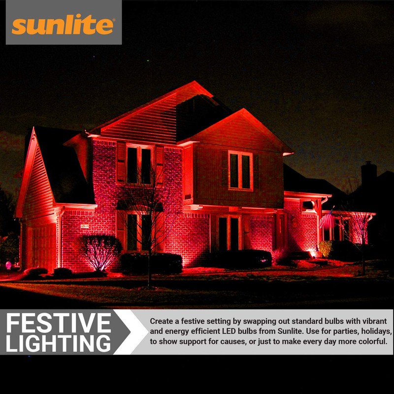 Sunlite 80003-SU LED PAR20 Colored Wildlife Friendly Light Bulb, 2