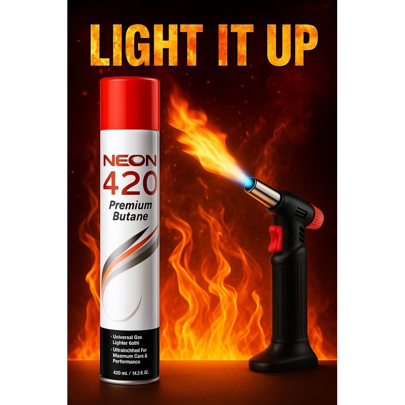 Neon Premium Butane 11X – (420ML Each) – Ultra Refined