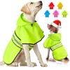 Weesiber Dog Raincoat, Waterproof Puppy Rain Jacket with Leash Hole,