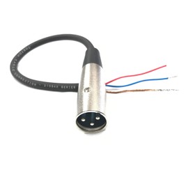 50 Foot Custom Cable Connection Pro-Audio XLR Balanced Microphone Male to Blunt Economy Cable
