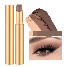 Sombra de ojos en barra de 3 colores, lápiz de sombra de ojos cremoso de larga duración y resistente al agua, acabados mate y brillante, maquillaje para looks diurnos y nocturnos (01# Acabado mate)