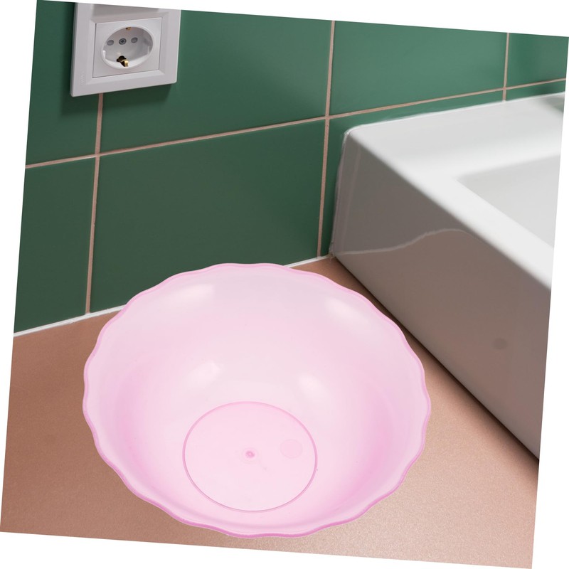 Plastic Face Washing Basin with Floral Ears Multi-Functional Skincare Accessories