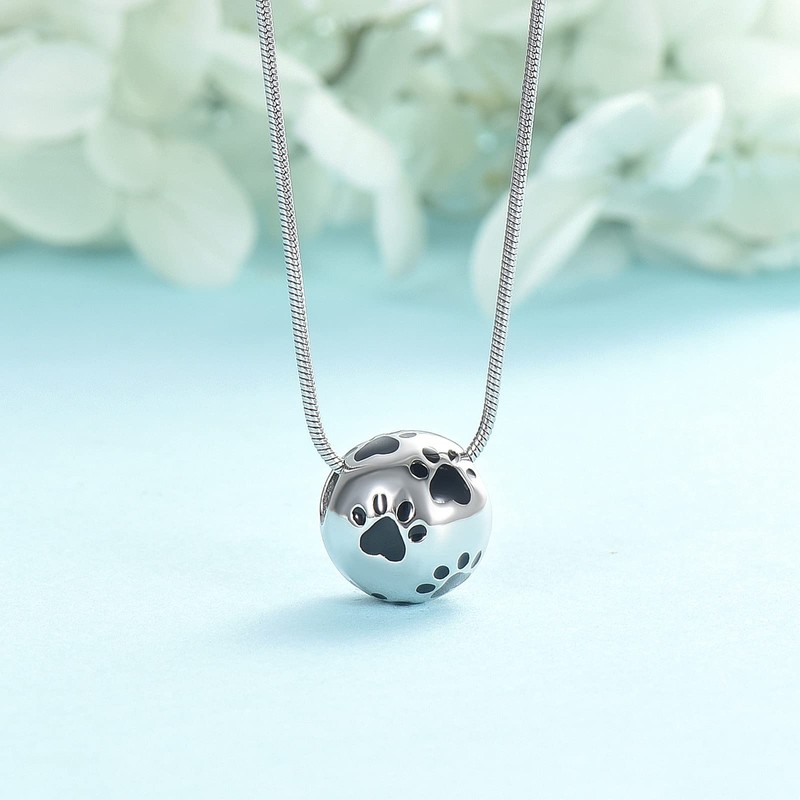 QGJNSGC Pet Urn Necklace for Ashes for Dogs, Pet Cremation