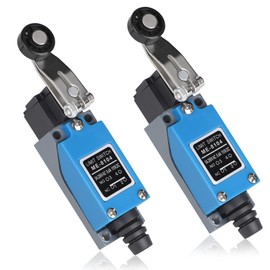 SWAWIS 4 pieces ME-9101 Momentary Limit Switch, Flexible Coil Spring Rod Limit Switch, 5A 250V AC NC-NO Travel Switch for CNC Milling Laser Plasma Router