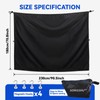 7.5 x 6 ft Black Large Adjustable Waterproof Car Tail