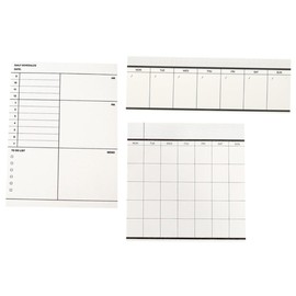 Operitacx 3-Piece Planner Electronic Notepad Desk Pad Clear Notes Small Lined Notebook Bulk Pack Notepads Large Desk Pad Office Supplies