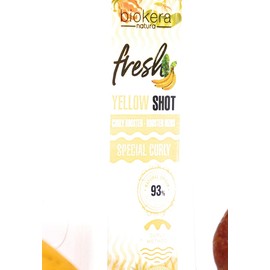 SALERM Curly Booster Yellow Shot - Curly Booster Yellow Shot - 300 ml - Biokera Fresh - Definierte Locken - tiefe Feuchtigkeit des Haares - Natürlicher Halt - Frei von Sulfaten und Parabenen - Vegan