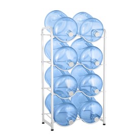 BRIO Double-Column Water Bottle Stands (WHITE) (8-Bottle)