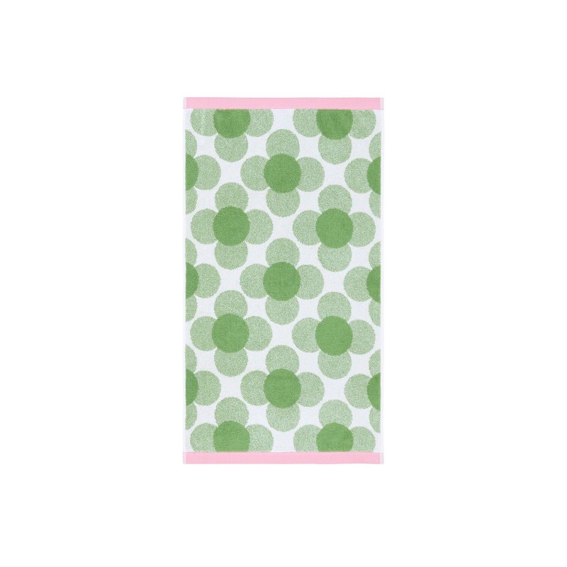 Orla Kiely Retro Bathroom Towels in Retro Flower, CloverSize: Hand