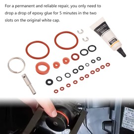 O-Ring Set W/Oval Head Key Tool Big KIT for J-ura Capresso/Impressa Machines Brew Group & Drainage Valve O-Ring, Fits Most Jura C, E, ENA, F, J, S, Z, X, Cappuccino Maker Series Machines, with Lube
