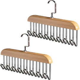 Belt Hangers, 16-piece Storage, 2-Piece Set, 8-Piece Set, Multi-functional, 360 Degree Rotation, Tie Holder, Anti-Slip, Belt Track, Space Saving, Hats, Scarves, Accessories, Prevents Shape Shape