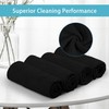 HOMEXCEL Black Cleaning Rags 5 Pack, Highly Absorbent Microfiber Cleaning