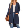 Bluetime Women Open Front Long Cardigan Lightweight Long Sleeve High