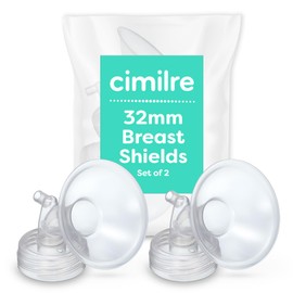 Cimilre 32MM Breast Shields, Spare & Replacement Breast Shields for The Cimilre Breast Pump, Comfortable Breast Pump Parts for Nursing Moms, 32MM Shields (Set of 2)