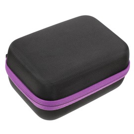 SAFIGLE 1Pc Essential Oil Storage Bag Slots for Roller Bottles Shockproof Eva Hard Shell Protection Case Portable Aromatherapy Bottle Organizer Purple