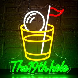 Golf Neon Sign for Wall Decor Golf Neon Light for Man Cave Dimmable LED Light Up Sign for Course Gym Club Bedroom Park Party Club Decor Birthday Gifts Art Size13.1 * 12.9In(WZCP204)