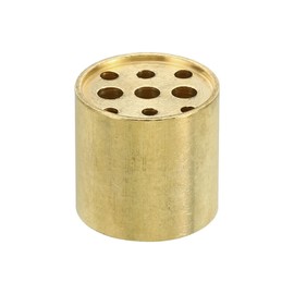 PATIKIL Incense Holder, Brass Incense Burner Cone Stick Holder with 9 Holes Incense Stand Base for Yoga Spa Room Home Office, 0.8" Dia. 0.8" Tall