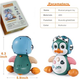 Enliansgo Baby Toys 6-12 Months - Musical Crawling Baby Toys for 12-18 Month, Early Learning Educational Toy with Light & Sound, Birthday Toy for Infant Toddler Boy Girl 7 8 9 10 11 month 1-2 Year Old