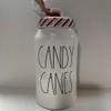 Rae -CANDY CANES Canister - Cellar Long Allside White with