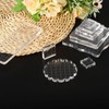 PATIKIL 3" x 3" Acrylic Stamp Block, Clear Stamping Block