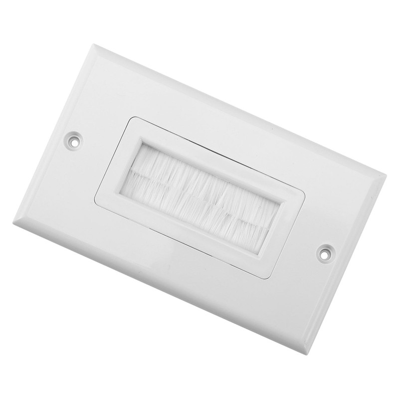 Brush Wall Plate, Cable Entry Wall Plate, Wall Socket for