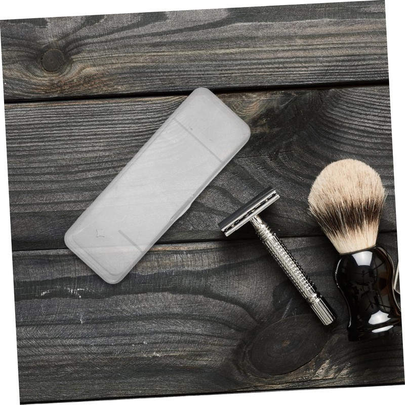 CAXUSD Travel Shaver Box 3 Storage Containers Razor Blade Holder
