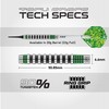 WINMAU Darts Advance 500 Series Green 20g Barrel / 22g