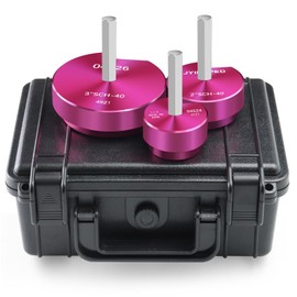 PVC Pipe Reamer 1-1/2",2",3" Reamers,PVC Fitting Saver Socket Saver for Plumbing,3-Piece Plastic Pipe Reamer Tool Kit for Sch.40 CPVC ABS Hub Fittings,Fit 1/2" Drills,1/4" Hex Shaft,for Pipes Cleaning