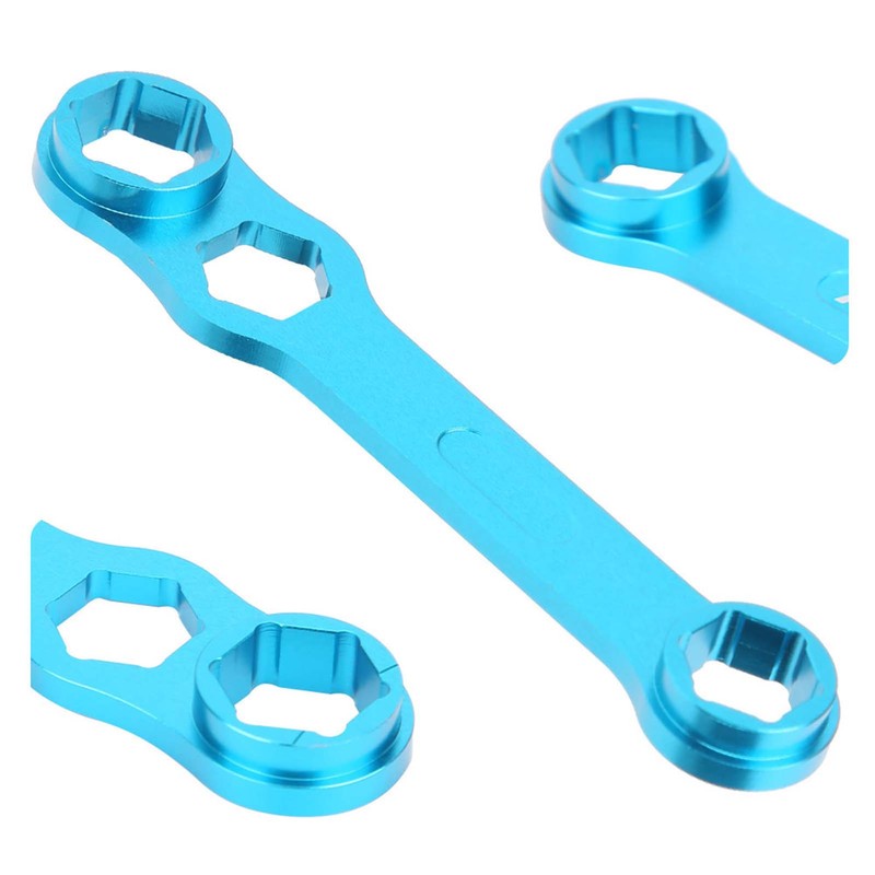 DIY Casting Fishing Reel Wrench Blue Aluminium Alloy Spanner Repairing