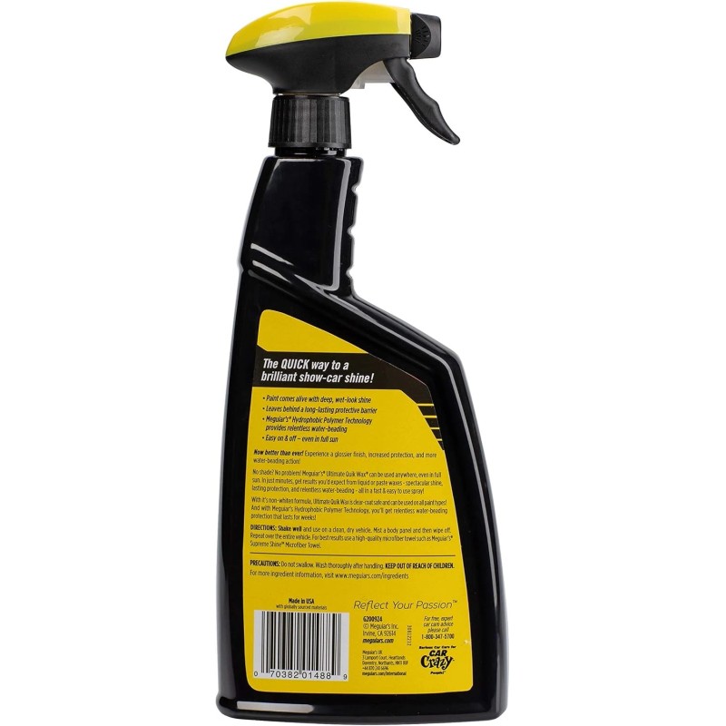 Meguiar's Ultimate Quik Wax 24oz Spray Fast Shine Car Paint