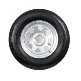eCustomrim Trailer Tire Rim ST215/75D14 14 in. Load Range C 5 Lug Galvanized Spoke Wheel - 2 Year Warranty w/Free Roadside