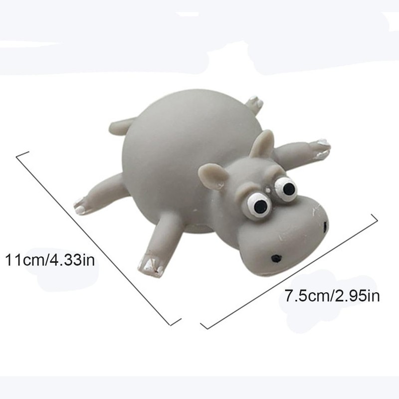12PCS Kids Inflatable Blowing Vent Balloons Toy TPR Animal Squeezing