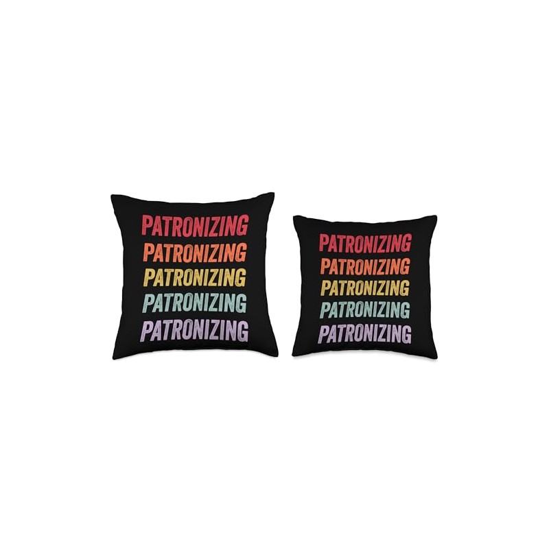 Patronizing Throw Pillow