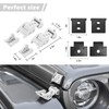 RT-TCZ for Wrangler Hood Latches Catch Kit Compatible with Jeep